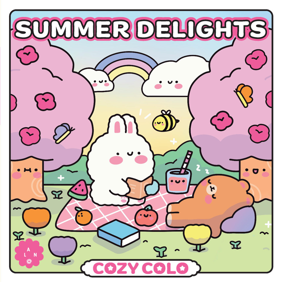 Summer Delights (Cozy Coloring) book cover by Becky Castaneda