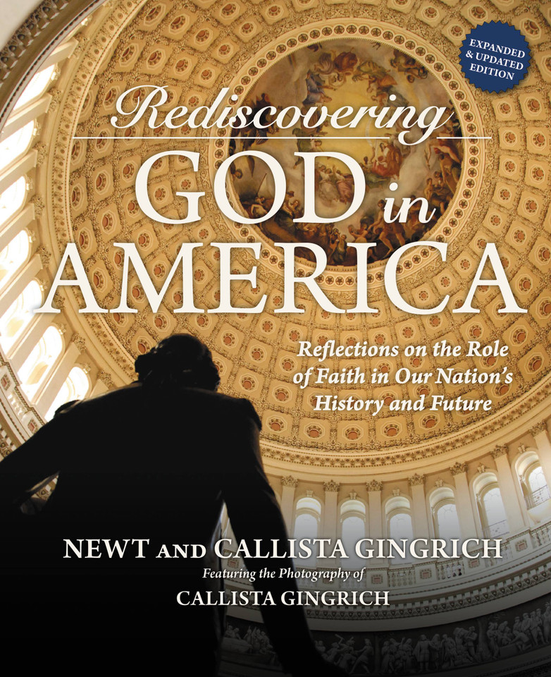 Rediscovering God in America: Reflections on the Role of Faith in Our Nation's History and Future book cover by Newt Gingrich, Callista Gingrich