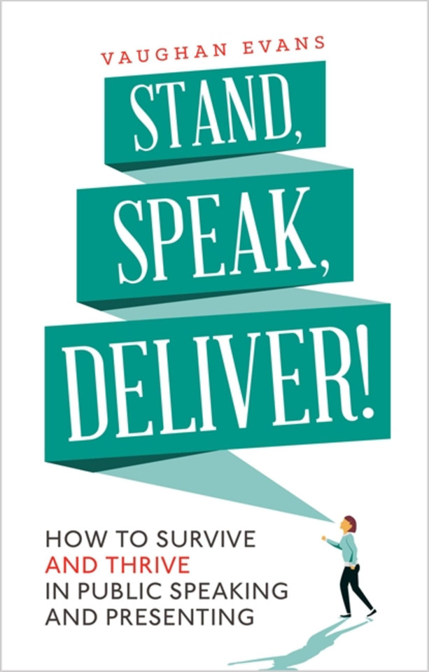 Stand, Speak, Deliver! book cover by Vaughan Evans