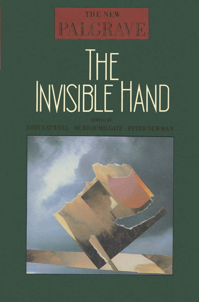 The Invisible Hand (The New Palgrave) book cover by 