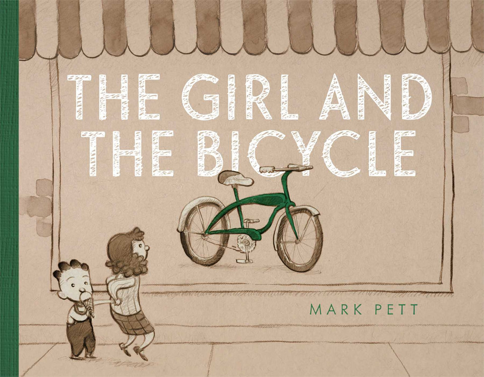 The Girl and the Bicycle book cover by Mark Pett