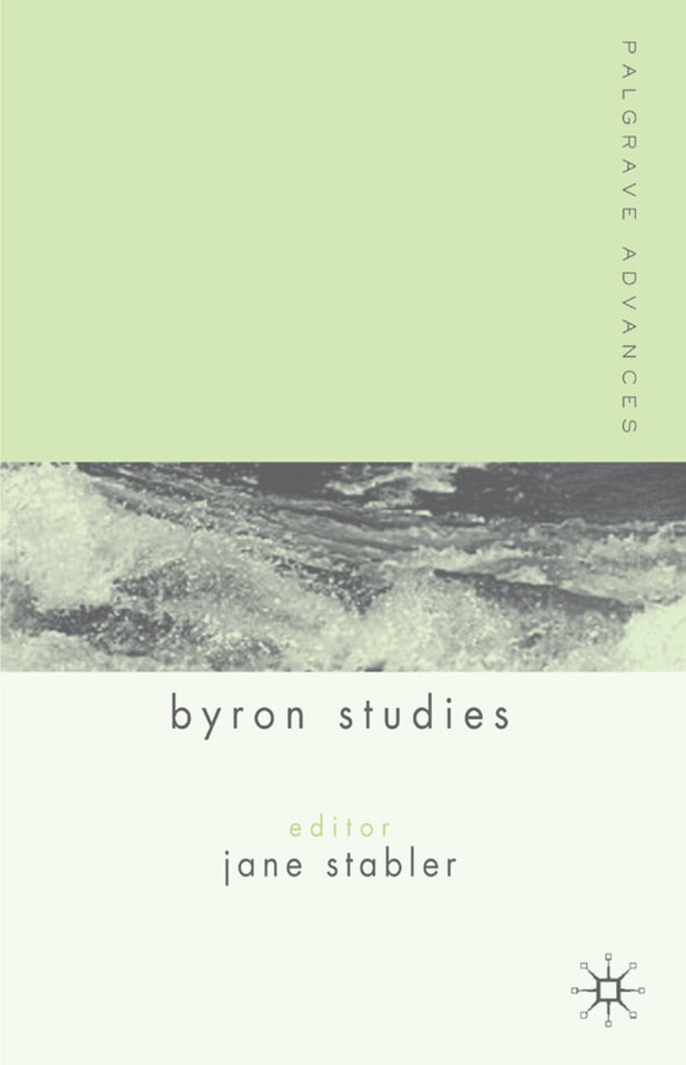 Palgrave Advances in Byron Studies (Palgrave Advances) book cover by 