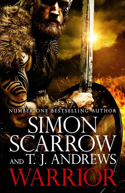 Warrior: The epic story of Caratacus, warrior Briton and enemy of the Roman Empire… (Caratacus) book cover by Simon Scarrow