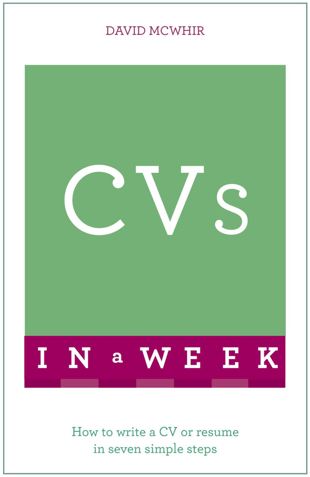 CVs In A Week (In a Week) book cover by David McWhir