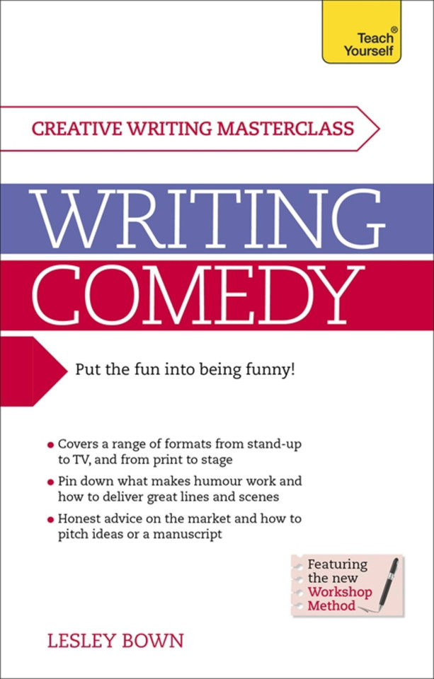 Masterclass: Writing Comedy book cover by Lesley Bown