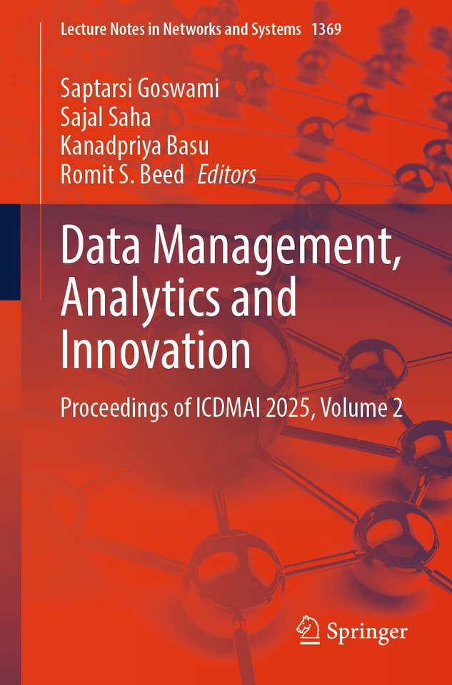 Data Management, Analytics and Innovation: Proceedings of ICDMAI 2025, Volume 2 (Lecture Notes in Networks and Systems #1369) book cover by 