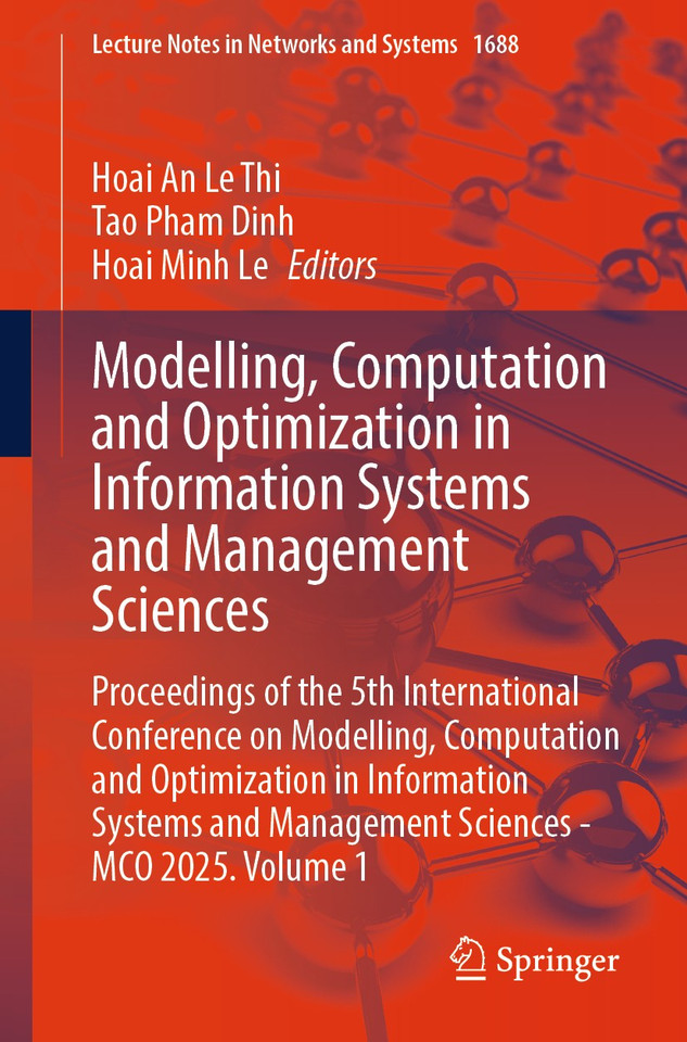 Modelling, Computation and Optimization in Information Systems and Management Sciences (Lecture Notes in Networks and Systems #1688) book cover by 