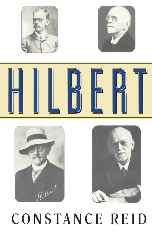 Hilbert book cover by Constance Reid