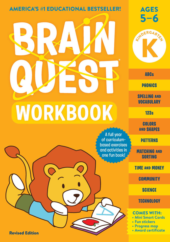 Brain Quest Workbook: Kindergarten Revised Edition (Brain Quest Workbooks) book cover by Workman Publishing