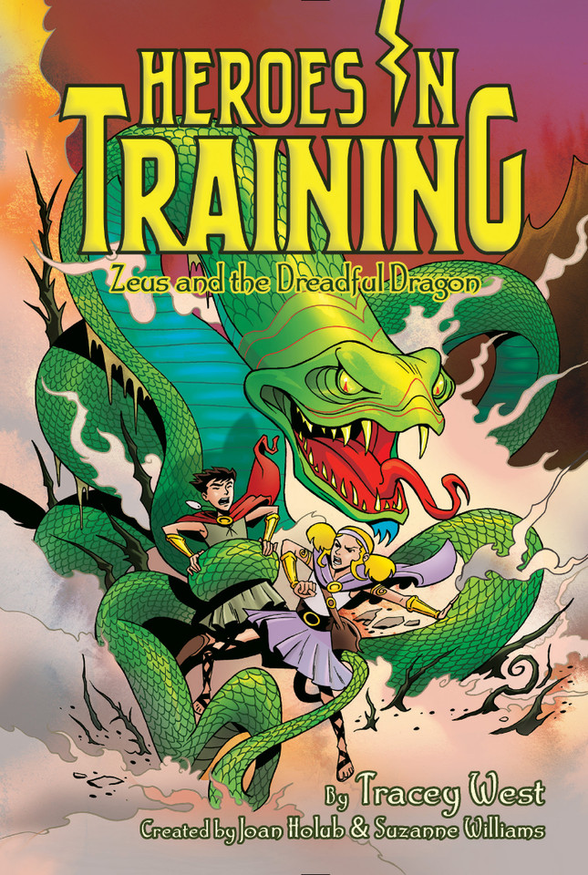 Zeus and the Dreadful Dragon (Heroes in Training) book cover by Tracey West