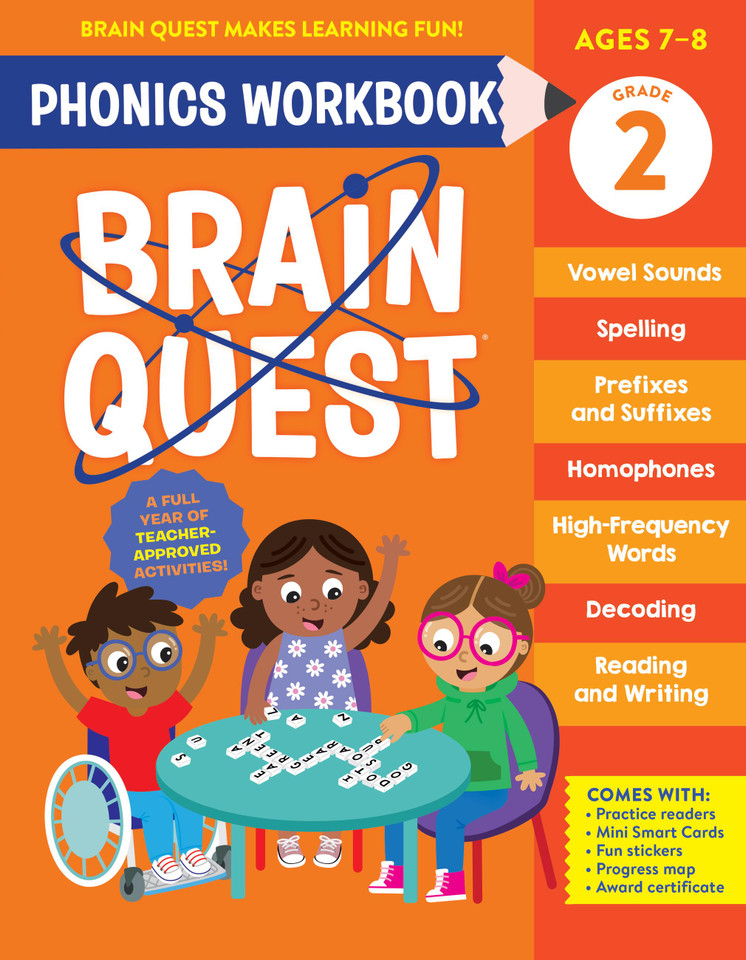 Brain Quest Phonics Workbook: Grade 2 (Brain Quest Phonics Workbooks #4) book cover by Workman Publishing