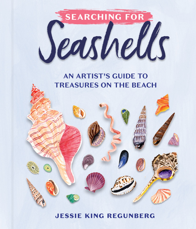 Searching for Seashells: An Artist's Guide to Treasures on the Beach book cover by Jessie King Regunberg