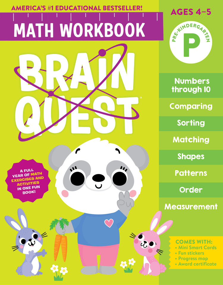Brain Quest Math Workbook: Pre-Kindergarten (Brain Quest Math Workbooks) book cover by Workman Publishing
