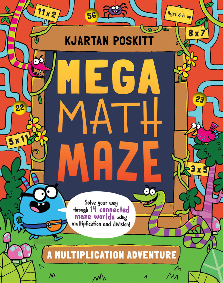 Mega Math Maze: A Multiplication Adventure book cover by Kjartan Poskitt