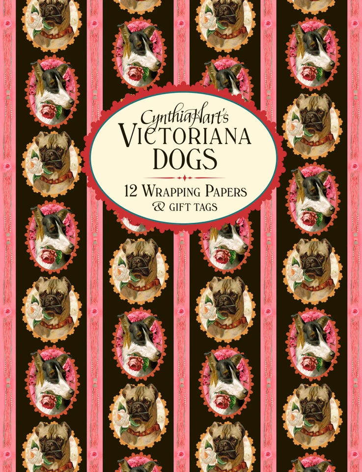 Cynthia Hart's Victoriana Dogs: 12 Wrapping Papers and Gift Tags (Wrapping Paper) book cover by Cynthia Hart