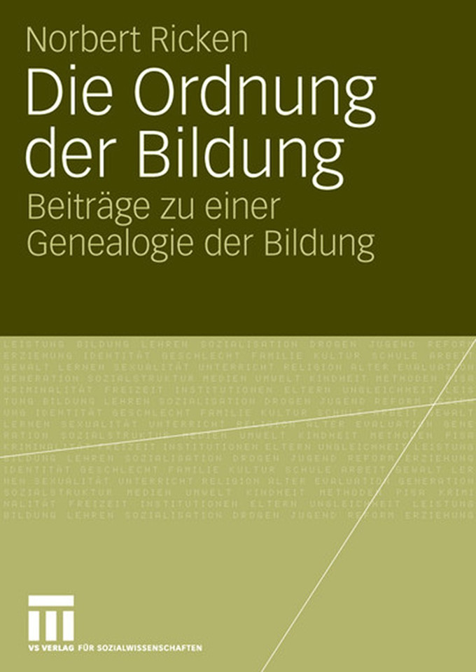 Die Ordnung der Bildung: Beiträge zu einer Genealogie der Bildung book cover by Norbert Ricken
