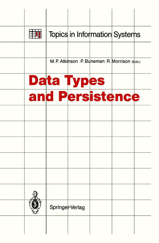Data Types and Persistence (Topics in Information Systems) book cover by 