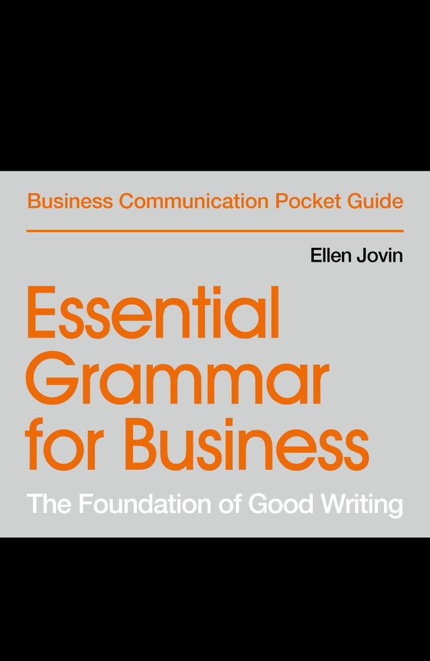 Essential Grammar for Business: The Foundation of Good Writing (Business Communication Pocket Guides) book cover by Ellen Jovin