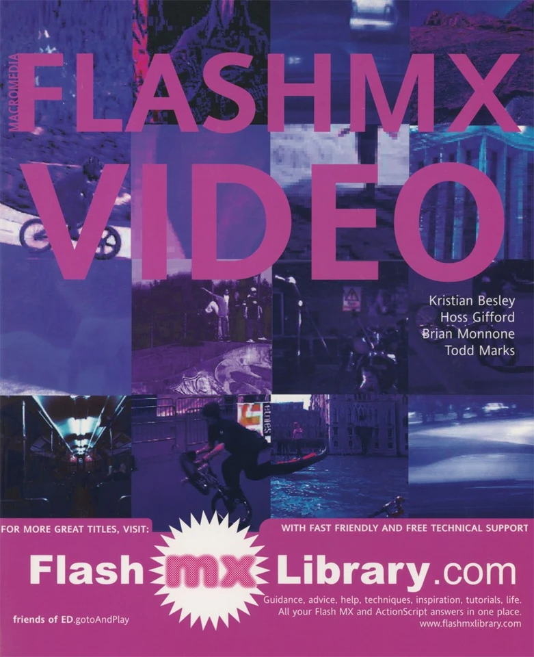 Flash MX Video book cover by Kristian Besley, Brian Monnone, Hoss Gifford, Todd Marks
