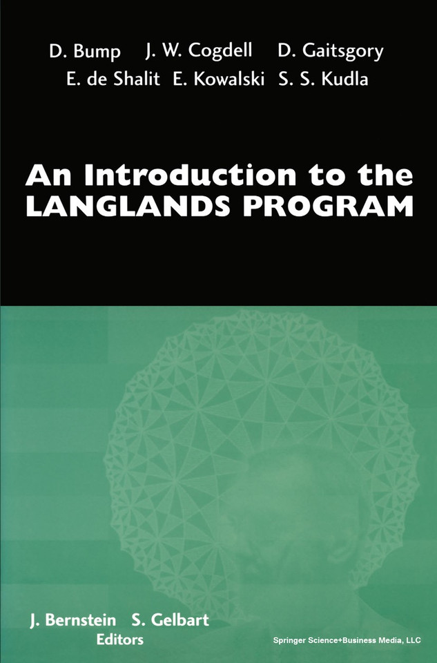 An Introduction to the Langlands Program book cover by 