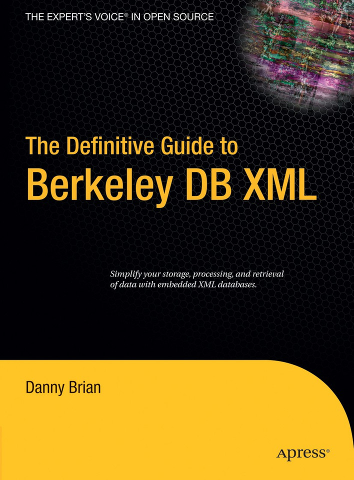 The Definitive Guide to Berkeley DB XML book cover by Daniel Brian