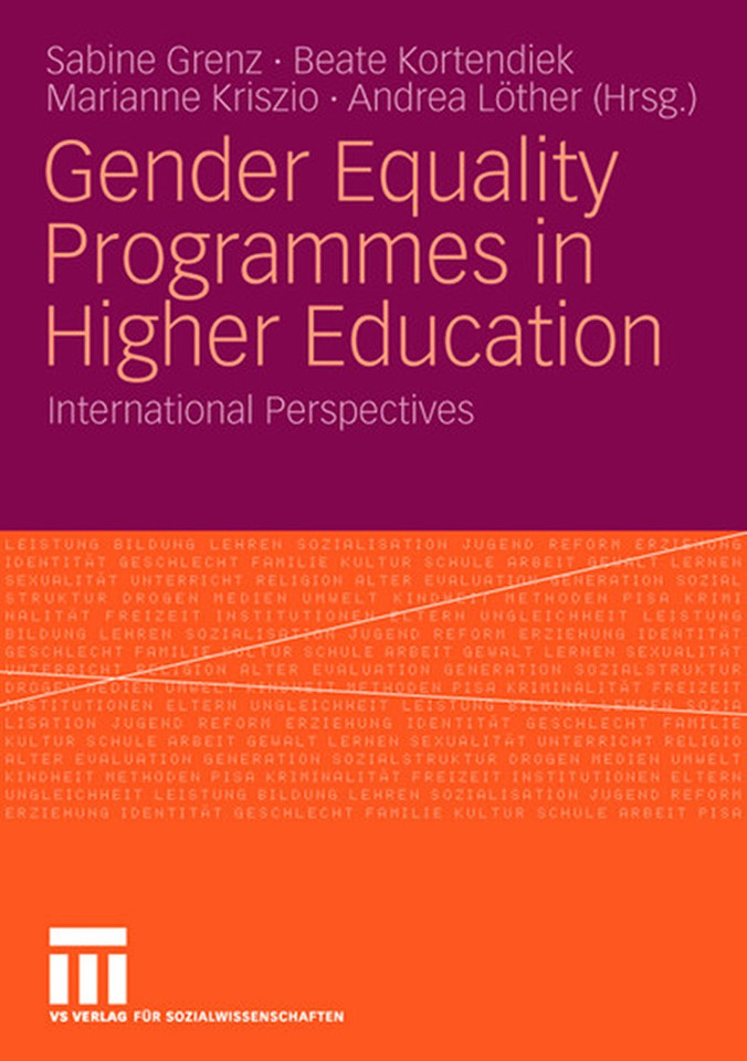 Gender Equality Programmes in Higher Education: International Perspectives book cover by 