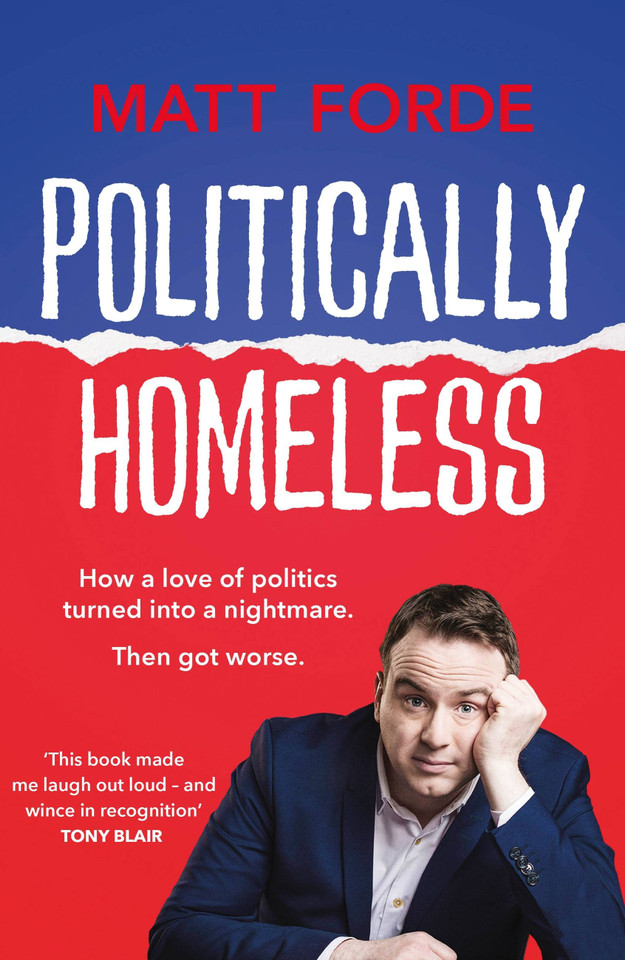 Politically Homeless book cover by Matt Forde
