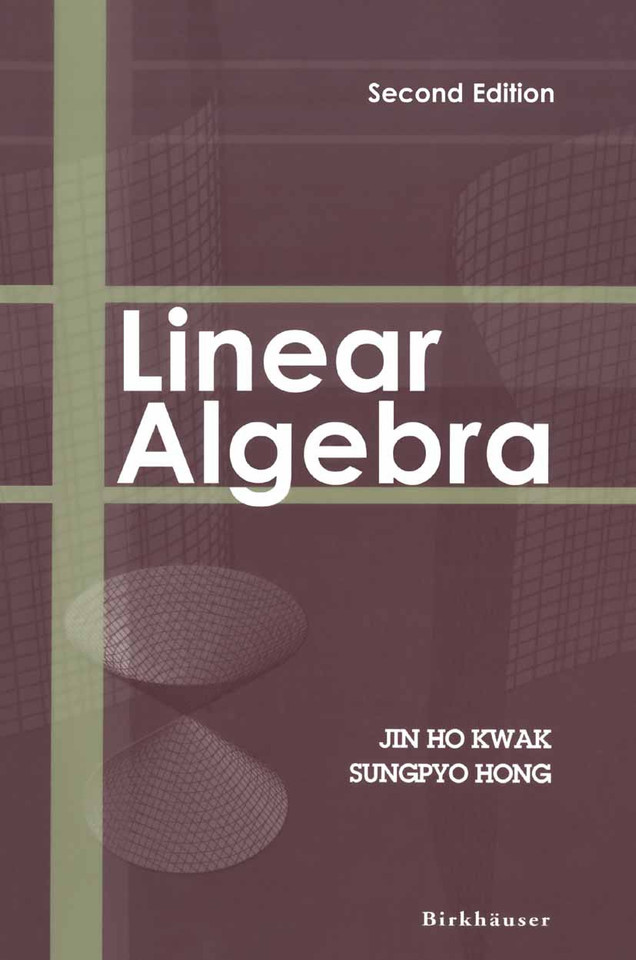 Linear Algebra book cover by Jin Ho Kwak, Sungpyo Hong