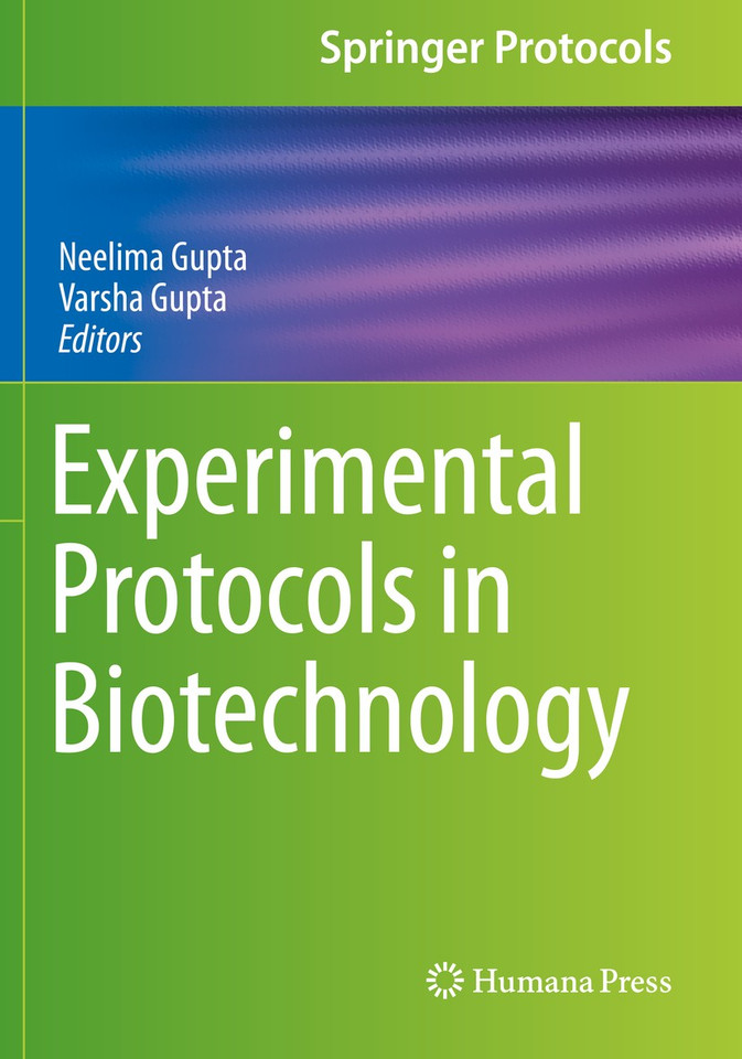 Experimental Protocols in Biotechnology (Springer Protocols Handbooks) book cover by 
