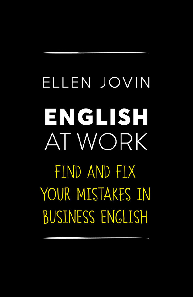 English At Work: Find and Fix Your Mistakes in Business English as a Foreign Language book cover by Ellen Jovin