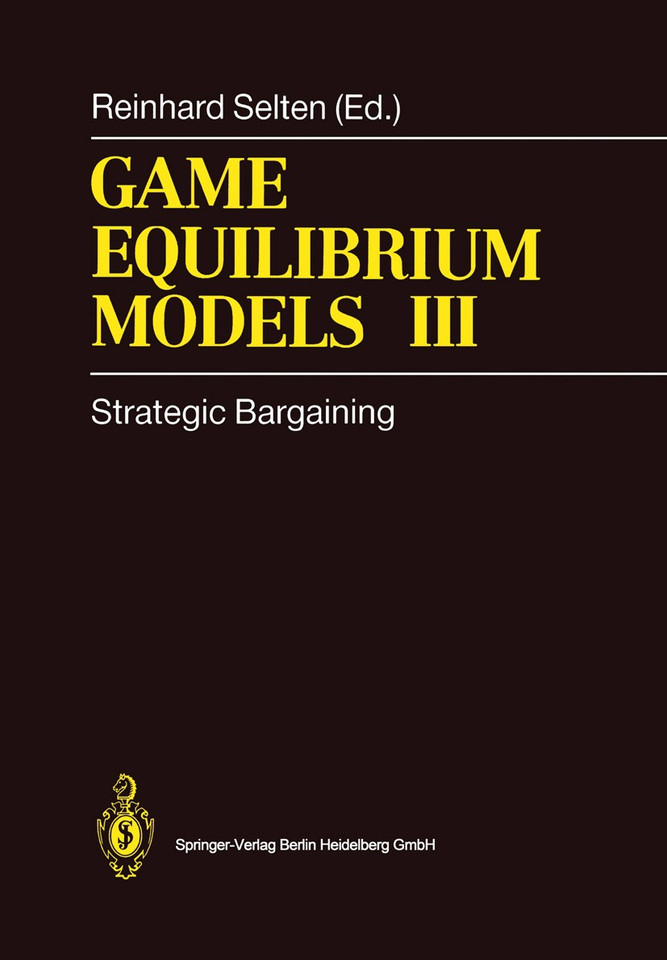 Game Equilibrium Models III: Strategic Bargaining book cover by 