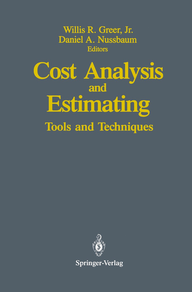 Cost Analysis and Estimating: Tools and Techniques book cover by 