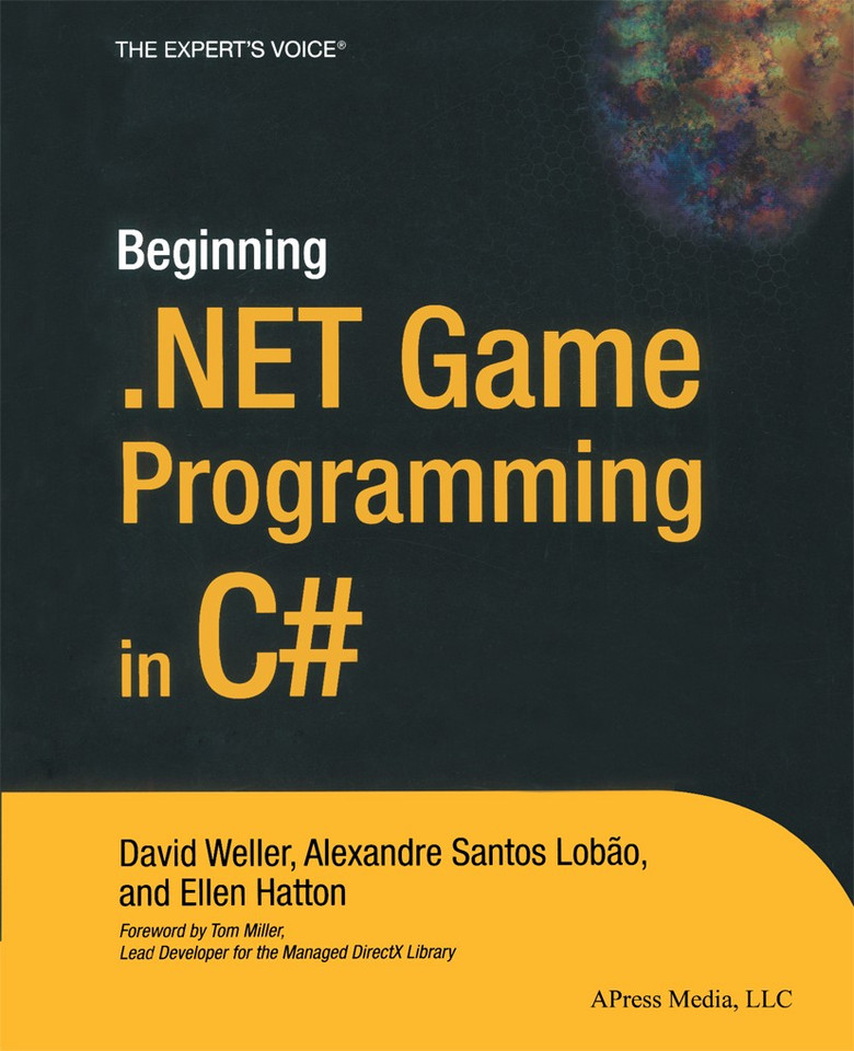Beginning .NET Game Programming in C# book cover by David Weller, Alexandre Santos Lobao, Ellen Hatton