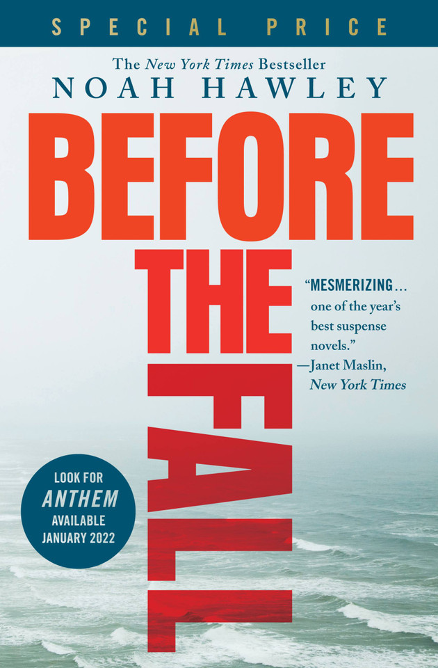 Before the Fall book cover by Noah Hawley
