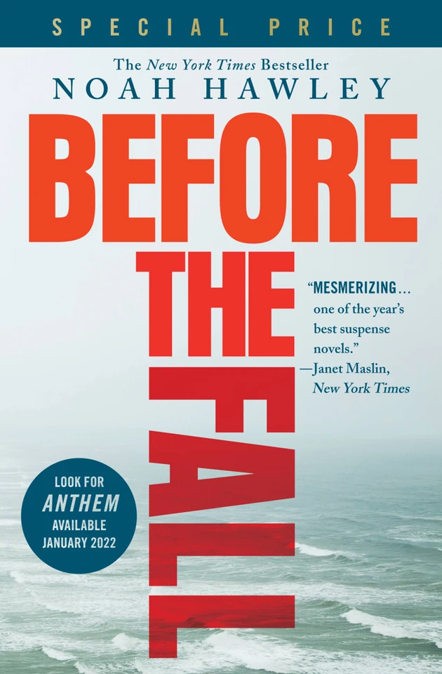 Before the Fall book cover by Noah Hawley