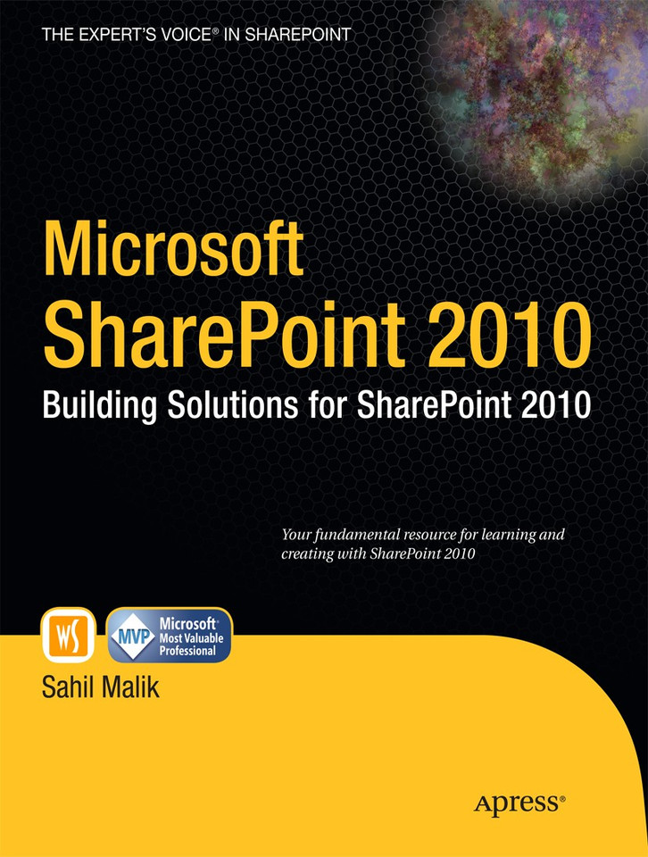 Microsoft SharePoint 2010: Building Solutions for SharePoint 2010 book cover by Sahil Malik