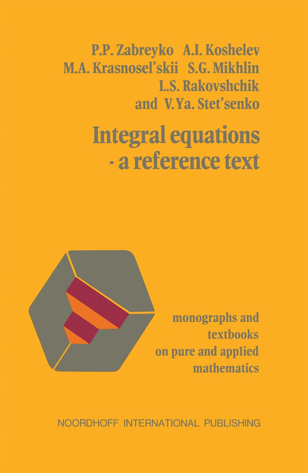 Integral equations—a reference text book cover by Zabreyko