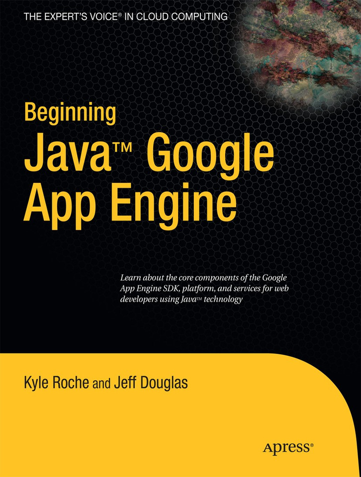 Beginning Java Google App Engine book cover by Kyle Roche, Jeff Douglas