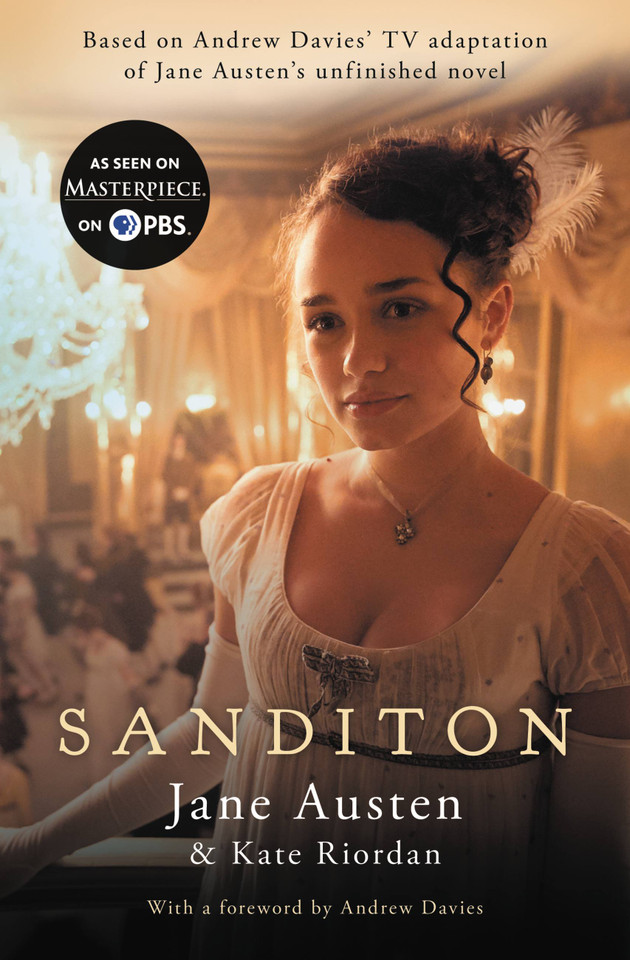 Sanditon book cover by Kate Riordan, Jane Austen
