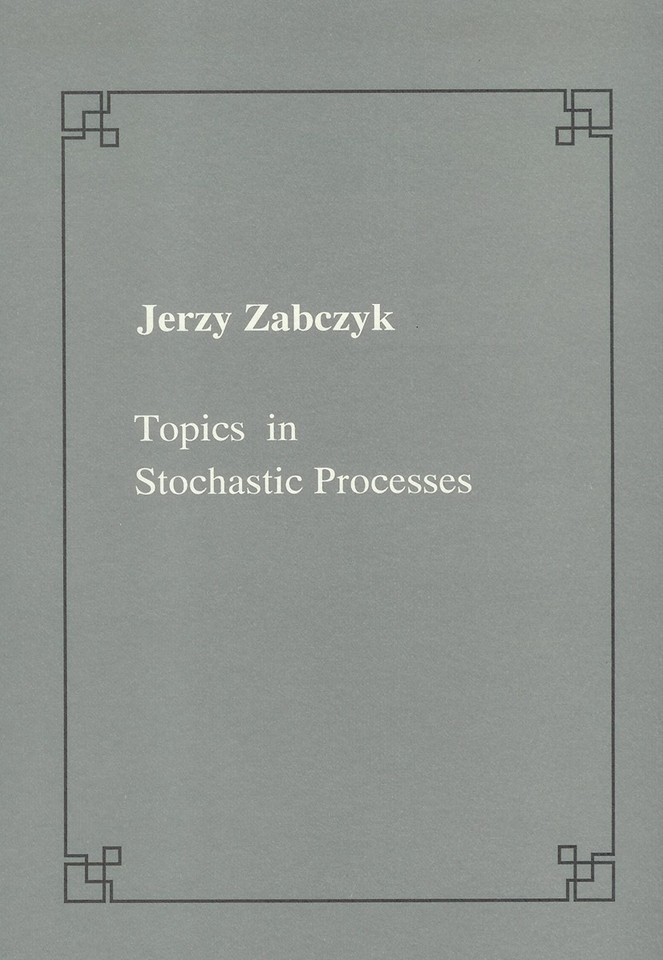 Topics in stochastic processes (Publications of the Scuola Normale Superiore) book cover by Jerzy Zabczyk