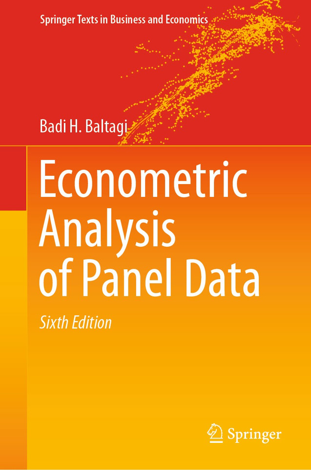 Econometric Analysis of Panel Data (Springer Texts in Business and Economics) book cover by Badi H. Baltagi