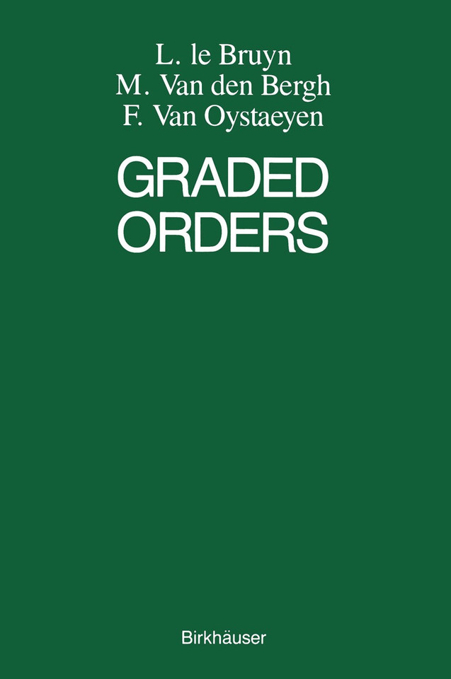 Graded Orders book cover by F.M., van Oystaeyen