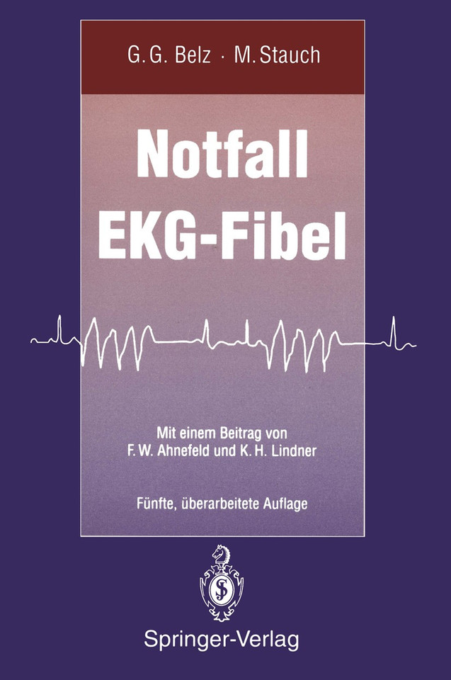 Notfall EKG-Fibel book cover by Gustav G. Belz, Martin Stauch