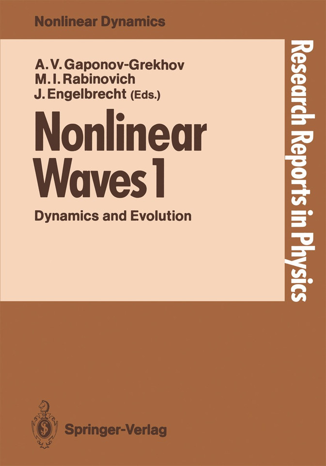 Nonlinear Waves 1: Dynamics and Evolution (Research Reports in Physics) book cover by 