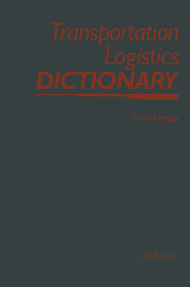 Transportation-Logistics Dictionary book cover by 