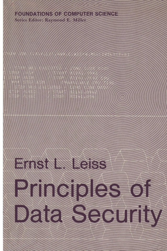 Principles of Data Security (Foundations of Computer Science) book cover by Ernst L. Leiss