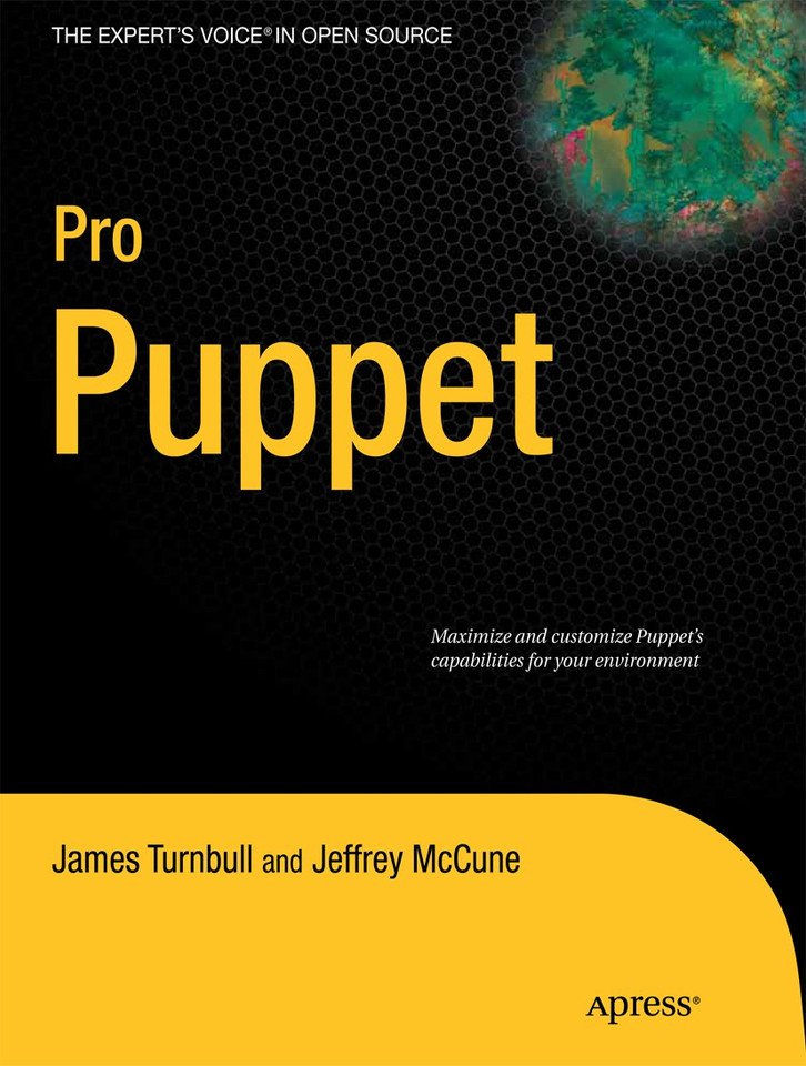 Pro Puppet book cover by James Turnbull, Jeffrey McCune