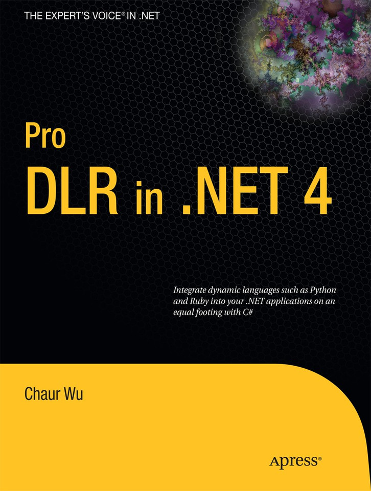 Pro DLR in .NET 4 book cover by Chaur Wu