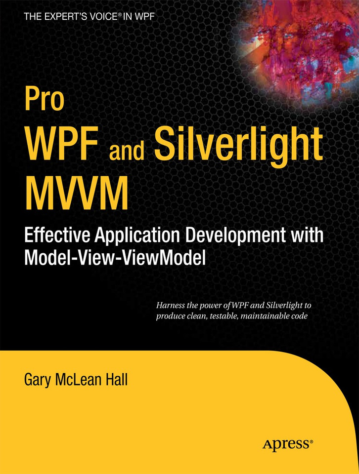 Pro WPF and Silverlight MVVM: Effective Application Development with Model-View-ViewModel book cover by Gary Hall