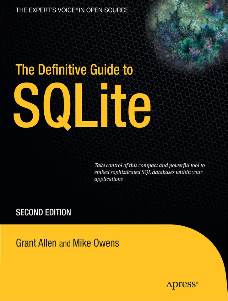 The Definitive Guide to SQLite book cover by Grant Allen, Mike Owens